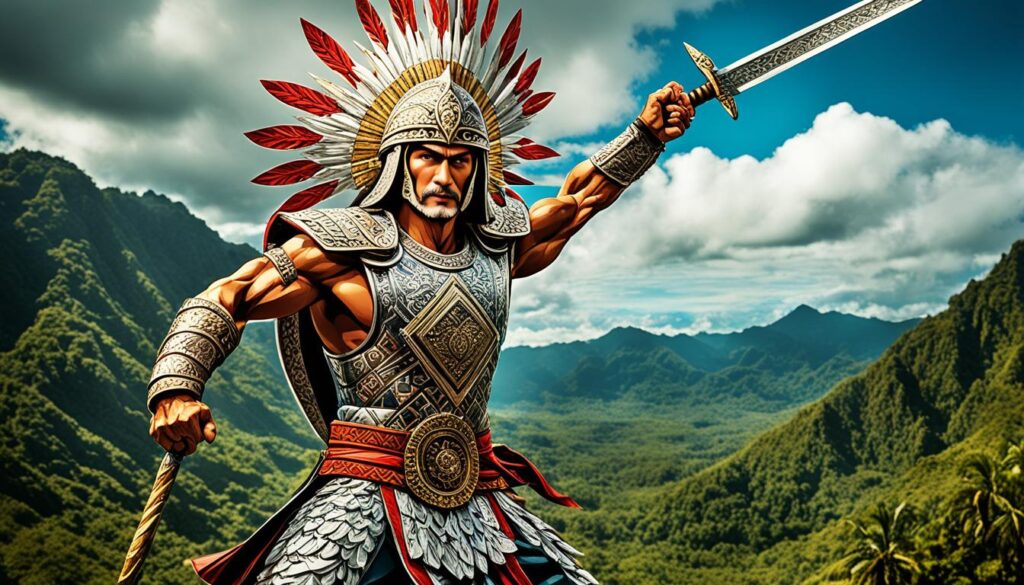 Moro warrior with a Sword Talibong